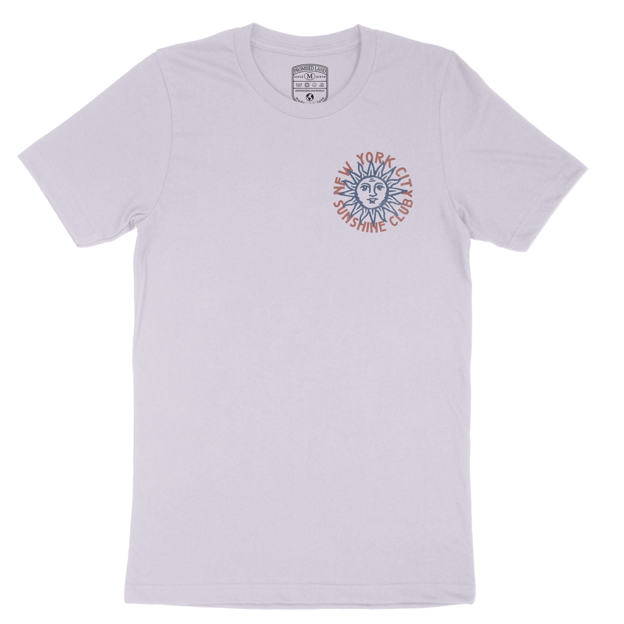 New York Sun Man T-Shirt Lavender_Dust front