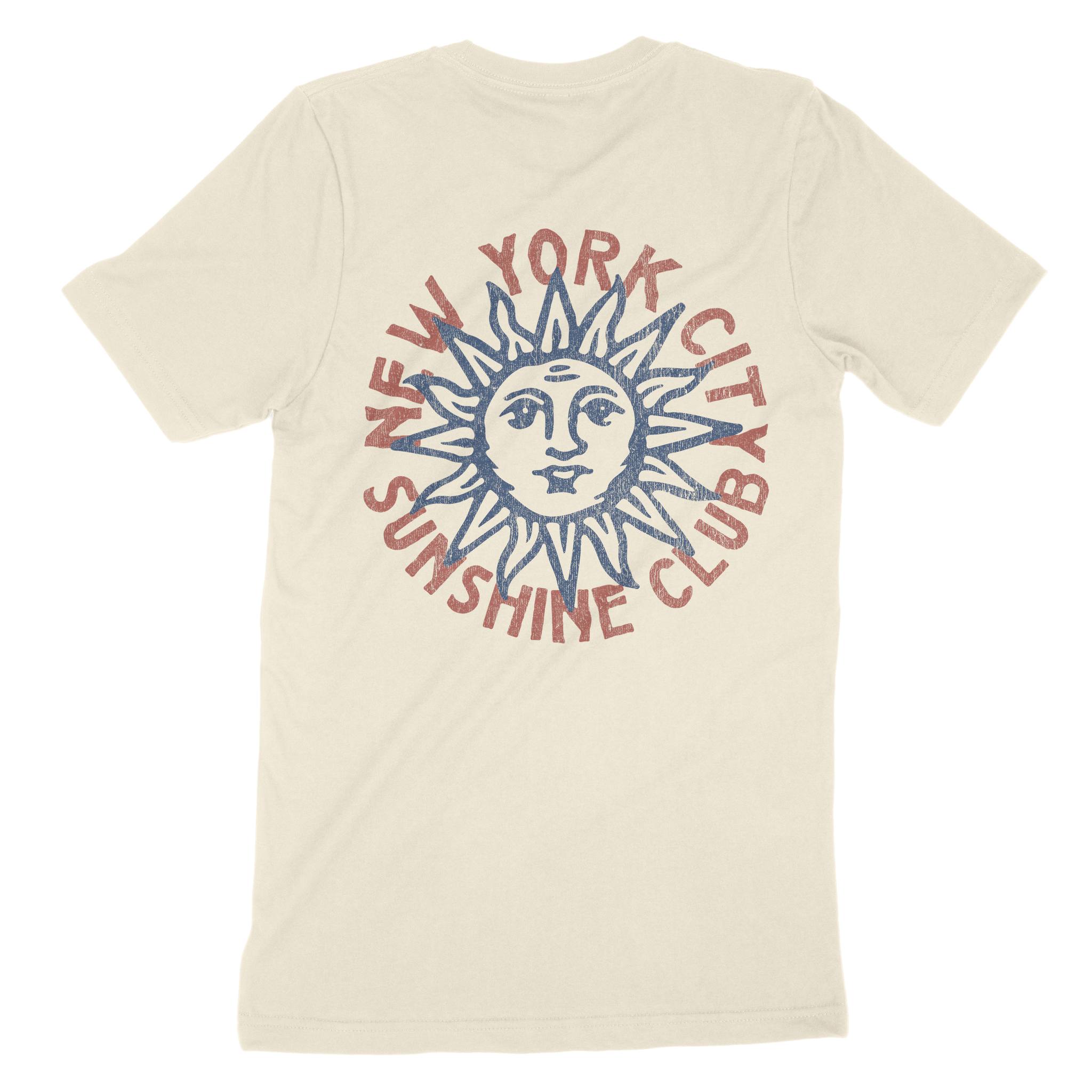New York Sun Man T-Shirt Natural back
