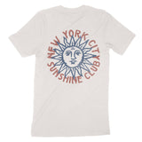 New York Sun Man T-Shirt Vintage_White back