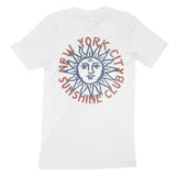 New York Sun Man T-Shirt White back