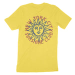 New York Sun Man T-Shirt Yellow back