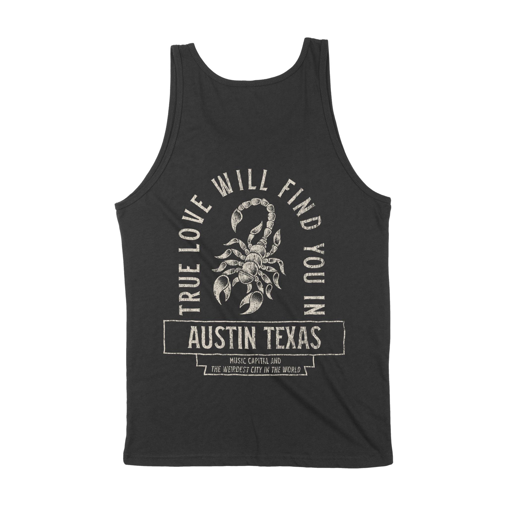Austin Tank Top in Black - back view