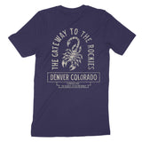 Denver Scorpion Love T-Shirt Navy back