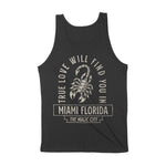 Miami Tank Top in Black - back view