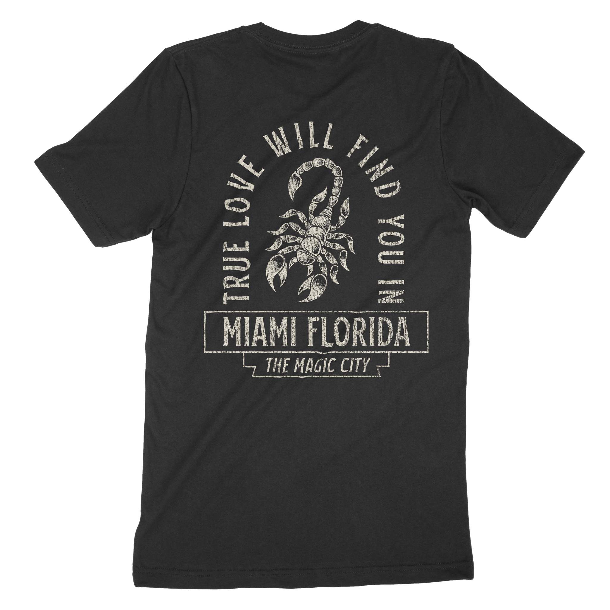 Miami Scorpion Love T-Shirt Black back
