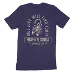 Miami Scorpion Love T-Shirt Navy back