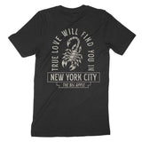 New York Scorpion Love T-Shirt Black back