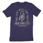 New York Scorpion Love T-Shirt Navy back