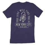 New York Scorpion Love T-Shirt Navy back