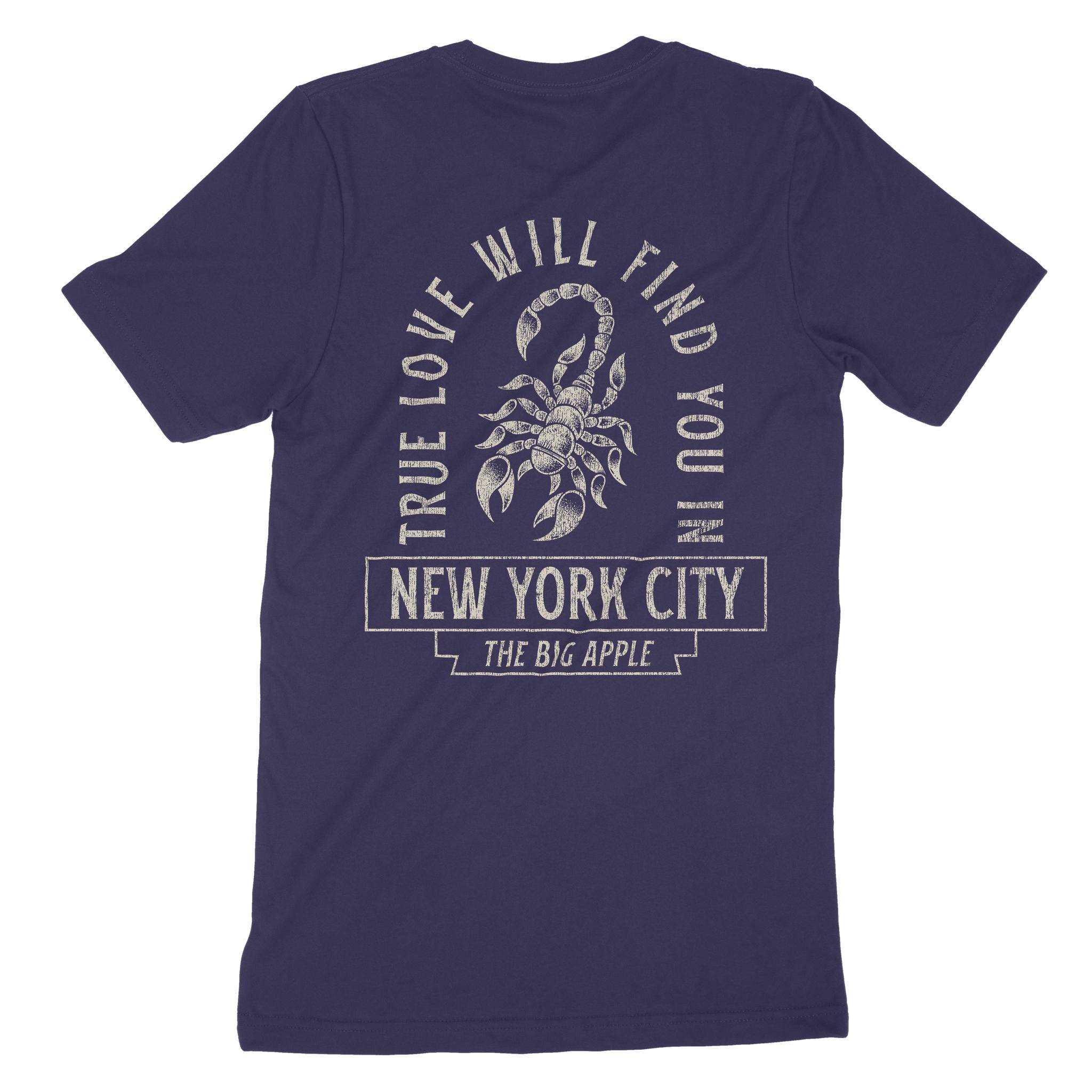 New York Scorpion Love T-Shirt Navy back