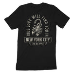 New York Scorpion Love T-Shirt Vintage_Black back