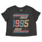 Austin Good Year Cropped Tee in Black - front view