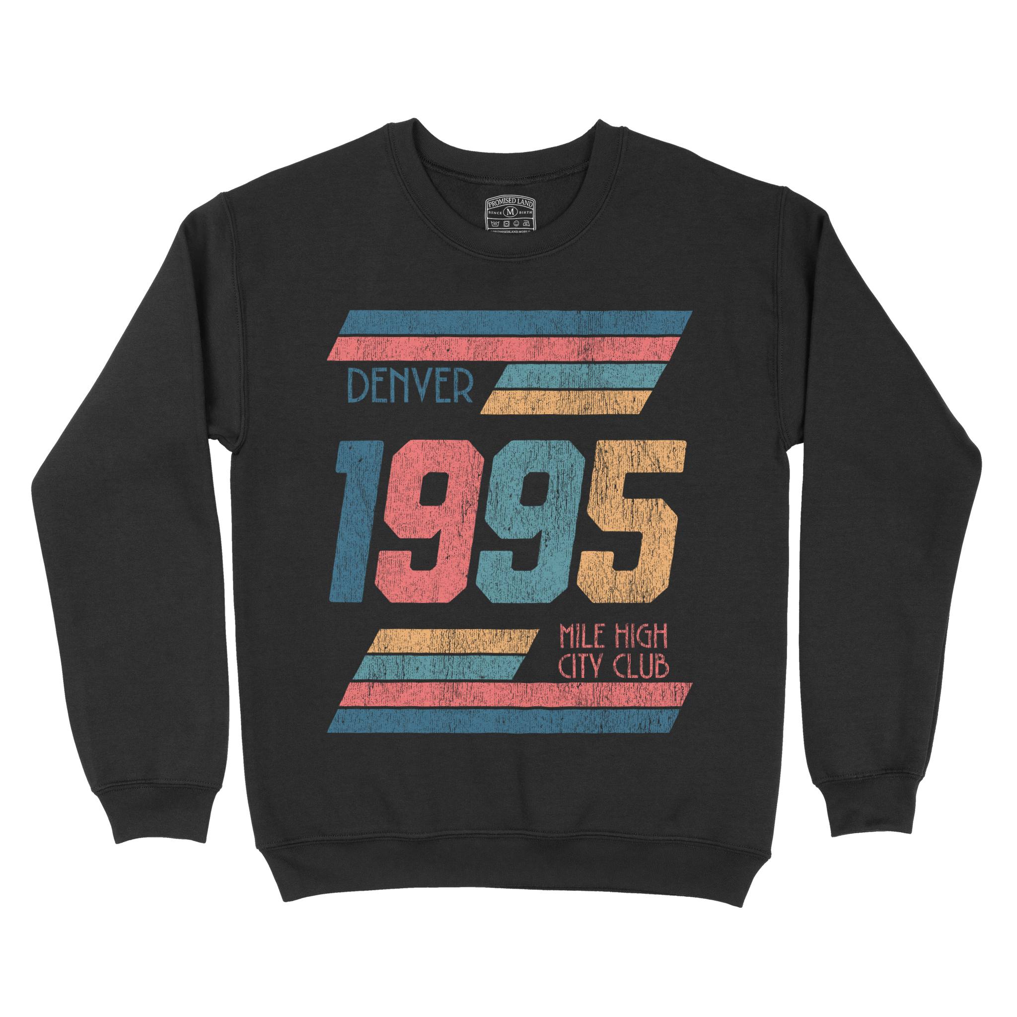 Denver Crewneck in Black - front view