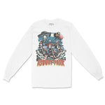 Asbury Park UFO Biker Longsleeve in White - front view