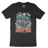 Asbury Park UFO Biker T-Shirt in Black - front view