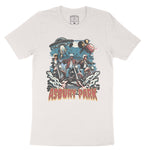 Asbury Park UFO Biker T-Shirt in Vintage - front view