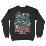 Austin Crewneck in Black - back view