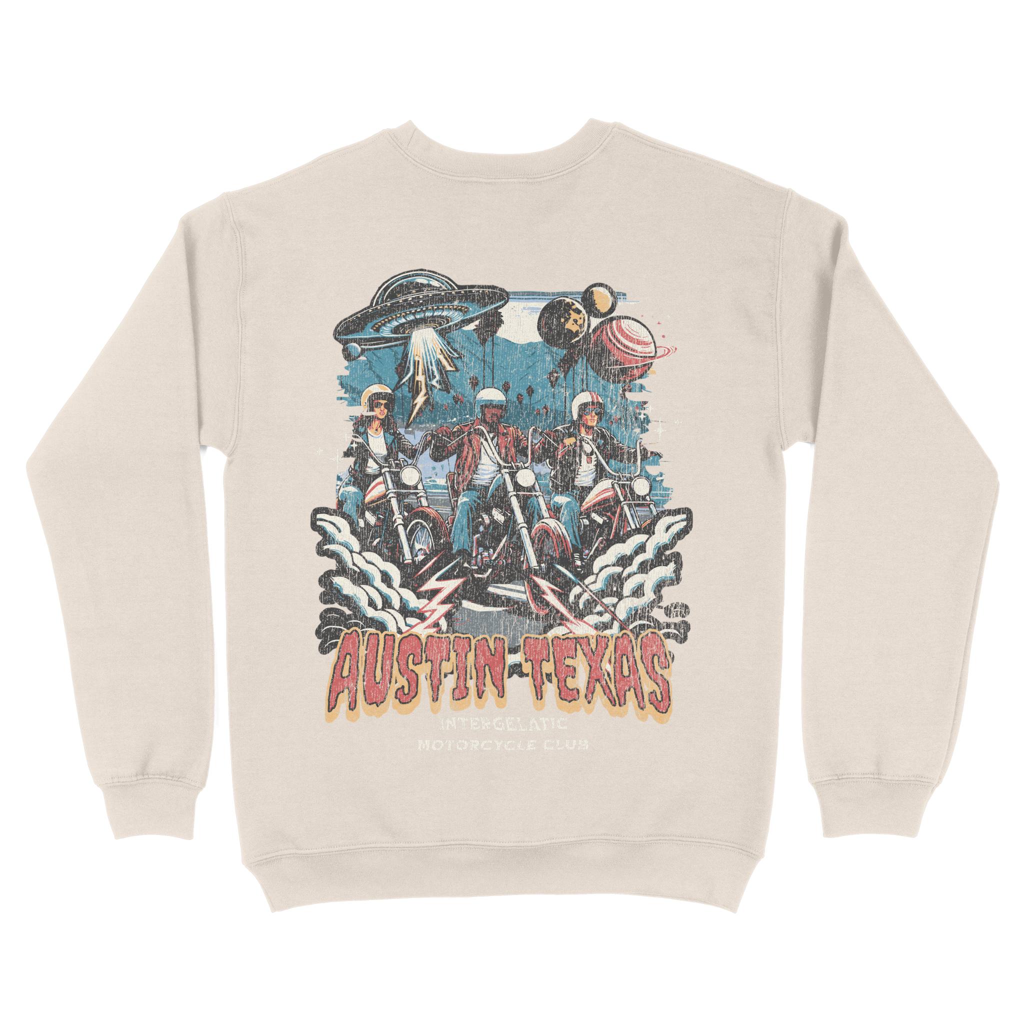 Austin Crewneck in Natural - back view