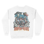 Austin Crewneck in White - back view