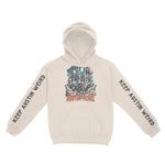 Austin Hoodie in Natural - front-sleeves view