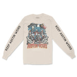 Austin UFO Biker Longsleeve in Natural - front view with sleeves