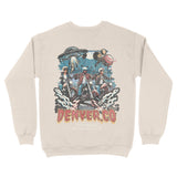 Denver Crewneck in Natural - back view