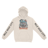 Denver Hoodie in Natural - front-sleeves view