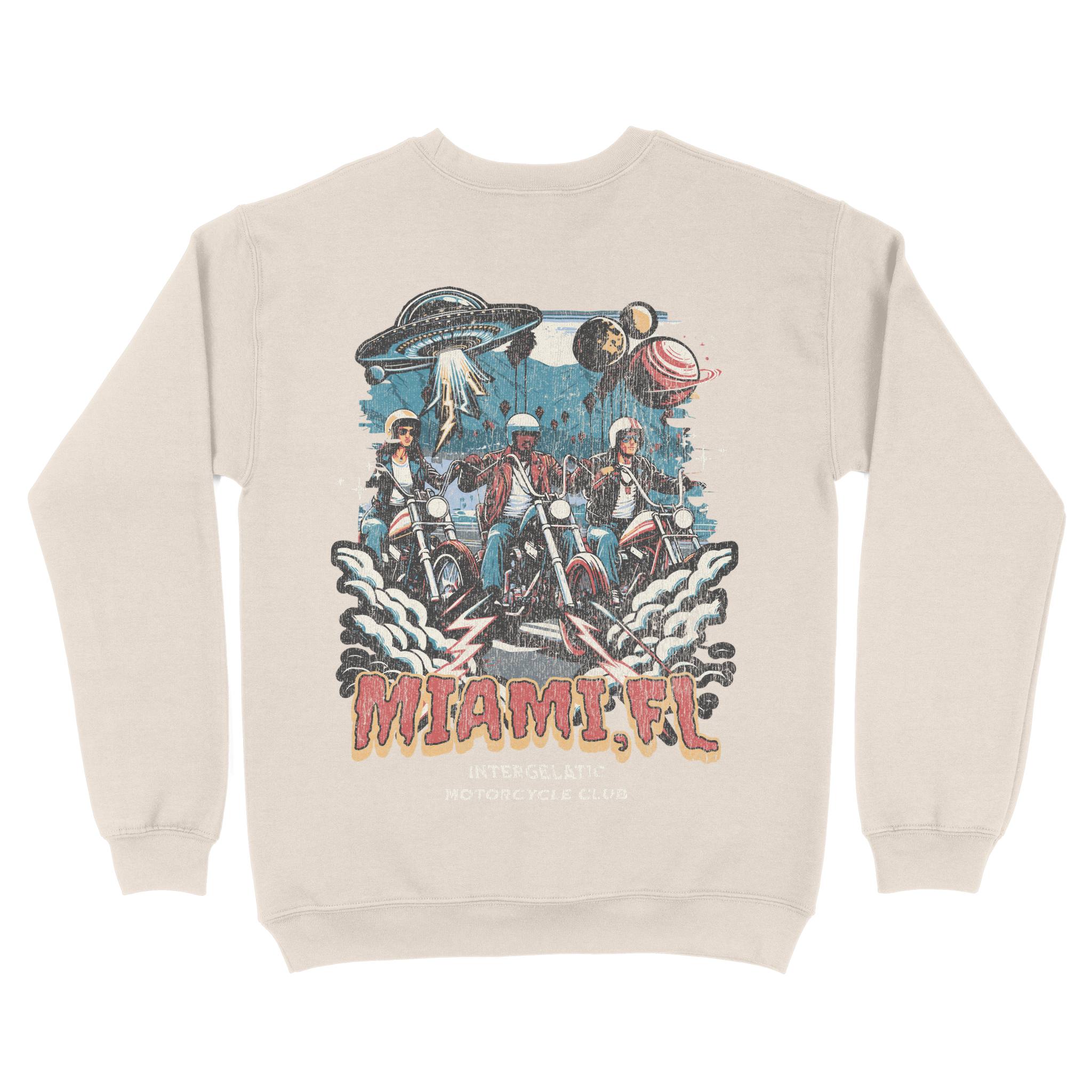 Miami Crewneck in Natural - back view