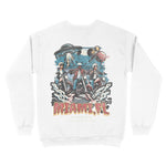 Miami Crewneck in White - back view
