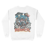 Miami Crewneck in White - back view