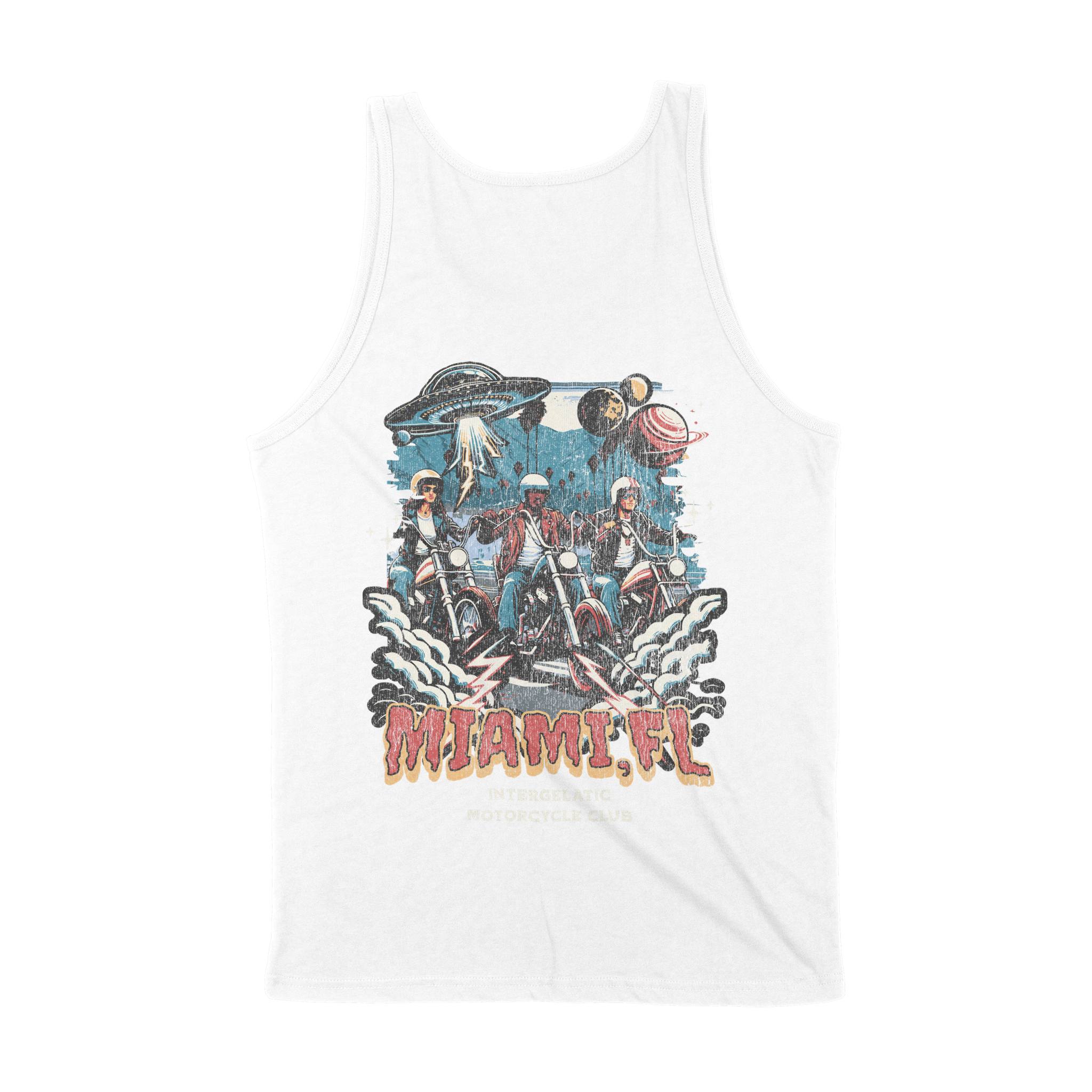 Miami Tank Top in White - back view