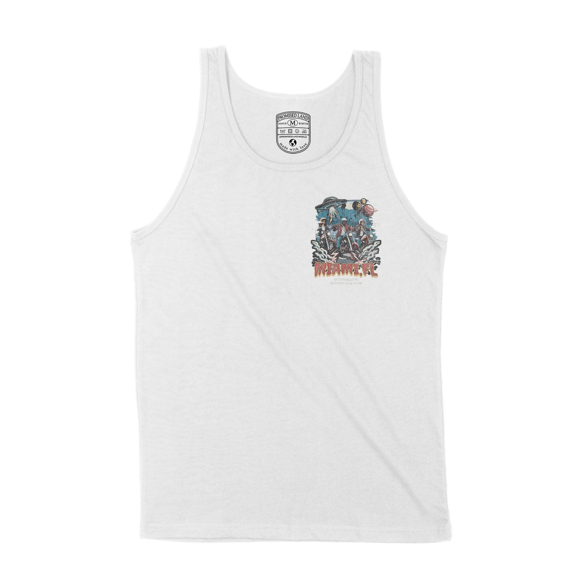 Miami Ufo Tank Top White front