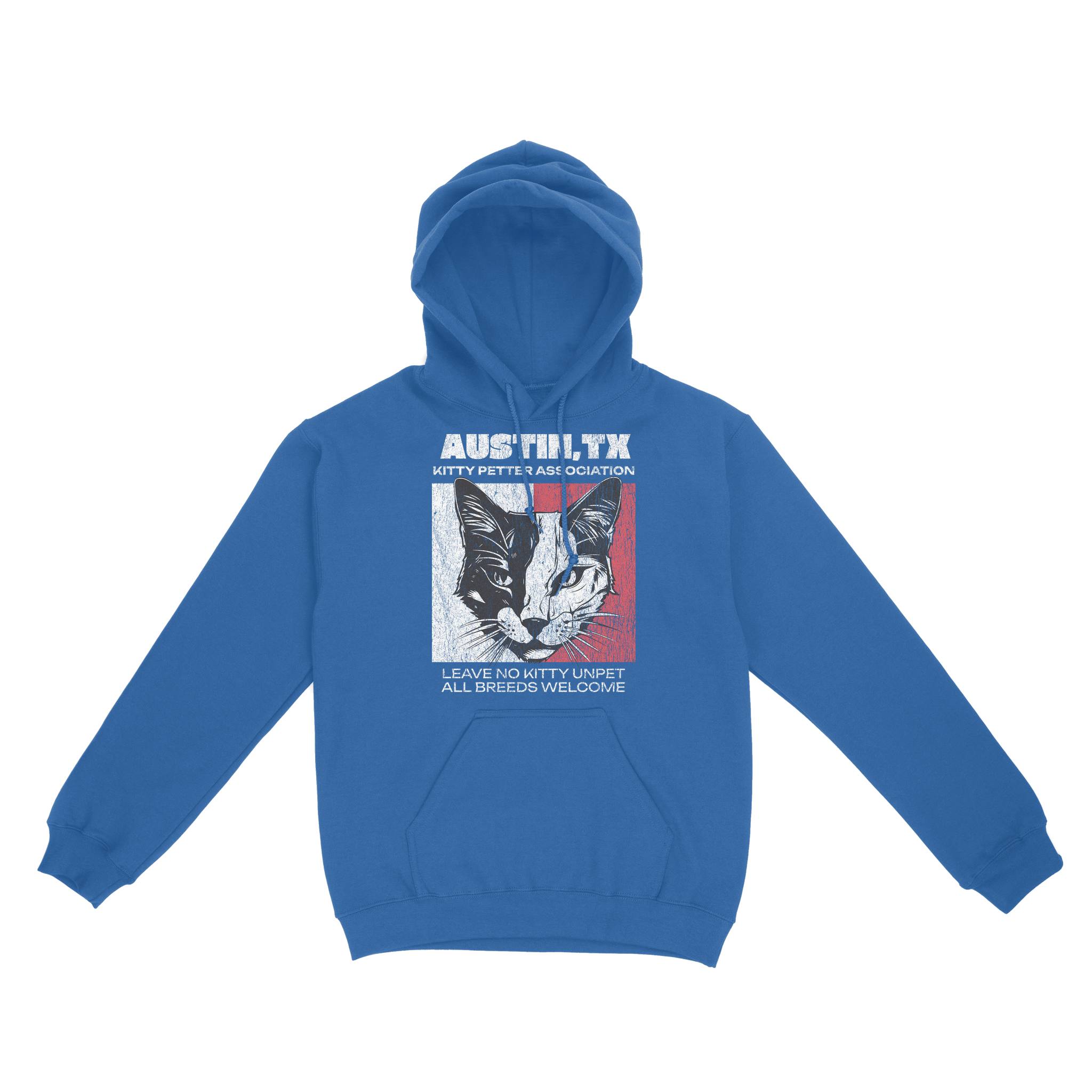 Austin Hoodie in Royal - front view