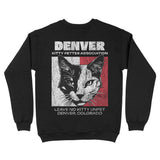 Denver Kitten Club 2 Crewneck Black back
