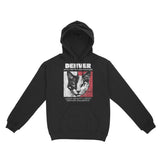 Denver Hoodie in Black - front view