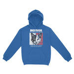 Denver Hoodie in Royal - front view