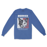 Denver Kitten Club 2 Longsleeve in Royal - front view
