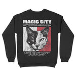 Miami Crewneck in Black - back view