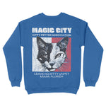 Miami Crewneck in Royal - back view