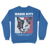 Miami Crewneck in Royal - back view