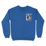 Miami Kitten Club 2 Crewneck Royal front