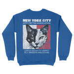 New York Kitten Club 2 Crewneck Royal back