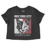 New York Kitten Club 2 Cropped Tee Black front