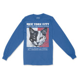 New York Longsleeve in Royal - front view