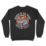 Austin Crewneck in Black - back view