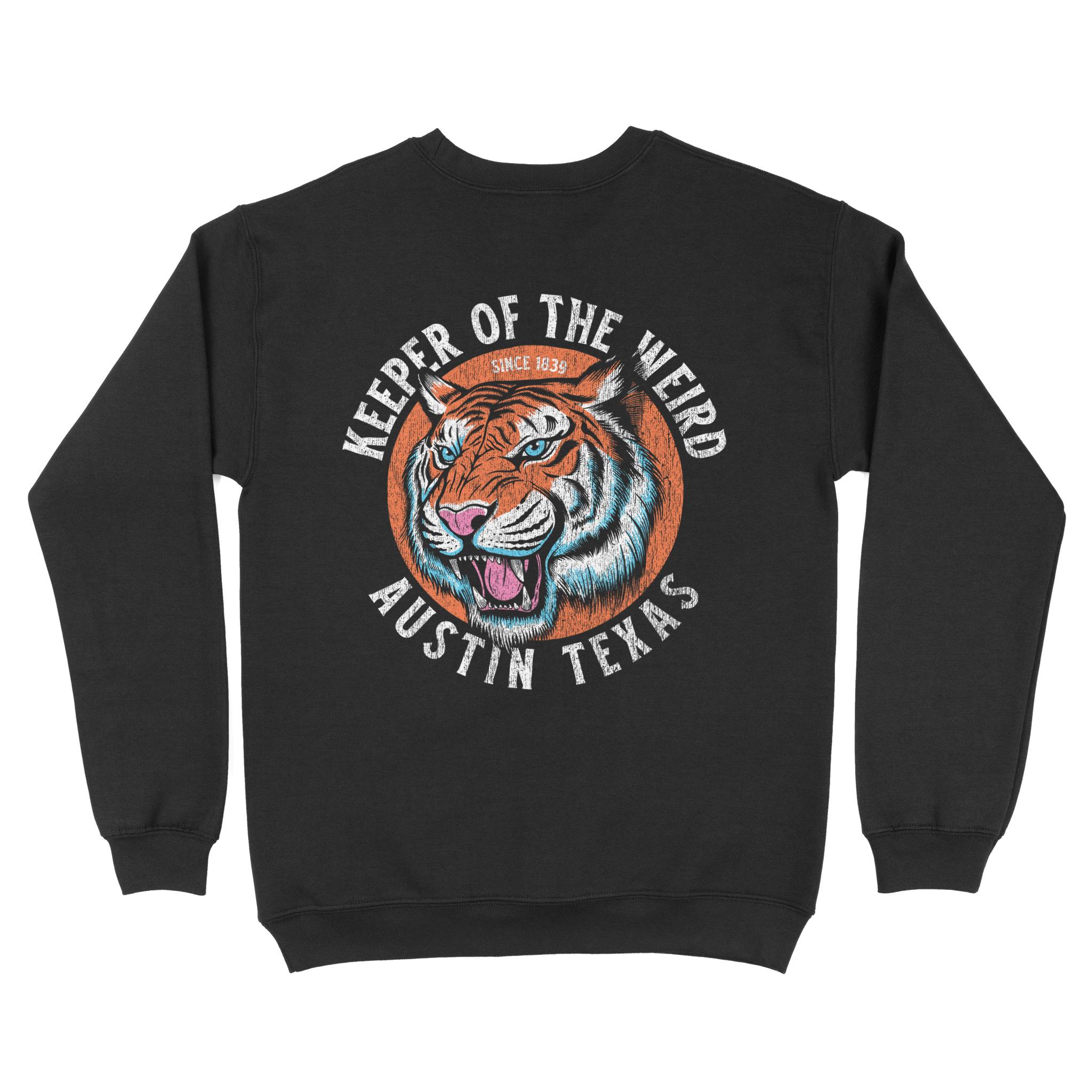 Austin Crewneck in Black - back view