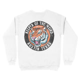 Austin Crewneck in White - back view