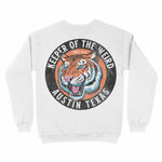 Austin Tiger Dude Crewneck White back