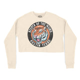 Austin Tiger Dude Cropped Crew in Natural - front view