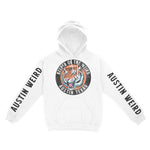 Austin Hoodie in White - front-sleeves view